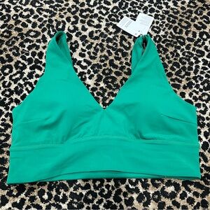 Lululemon Align V-Neck Bra C/D Raceway Green Size 12